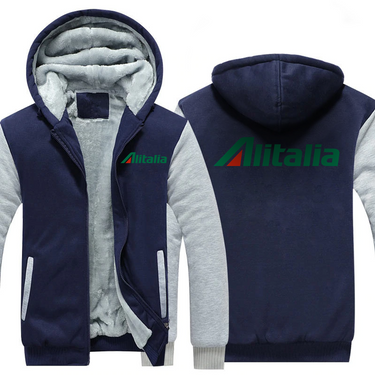 ALITALIA AIRLINES JACKETS FLEECE SWEATSHIRT